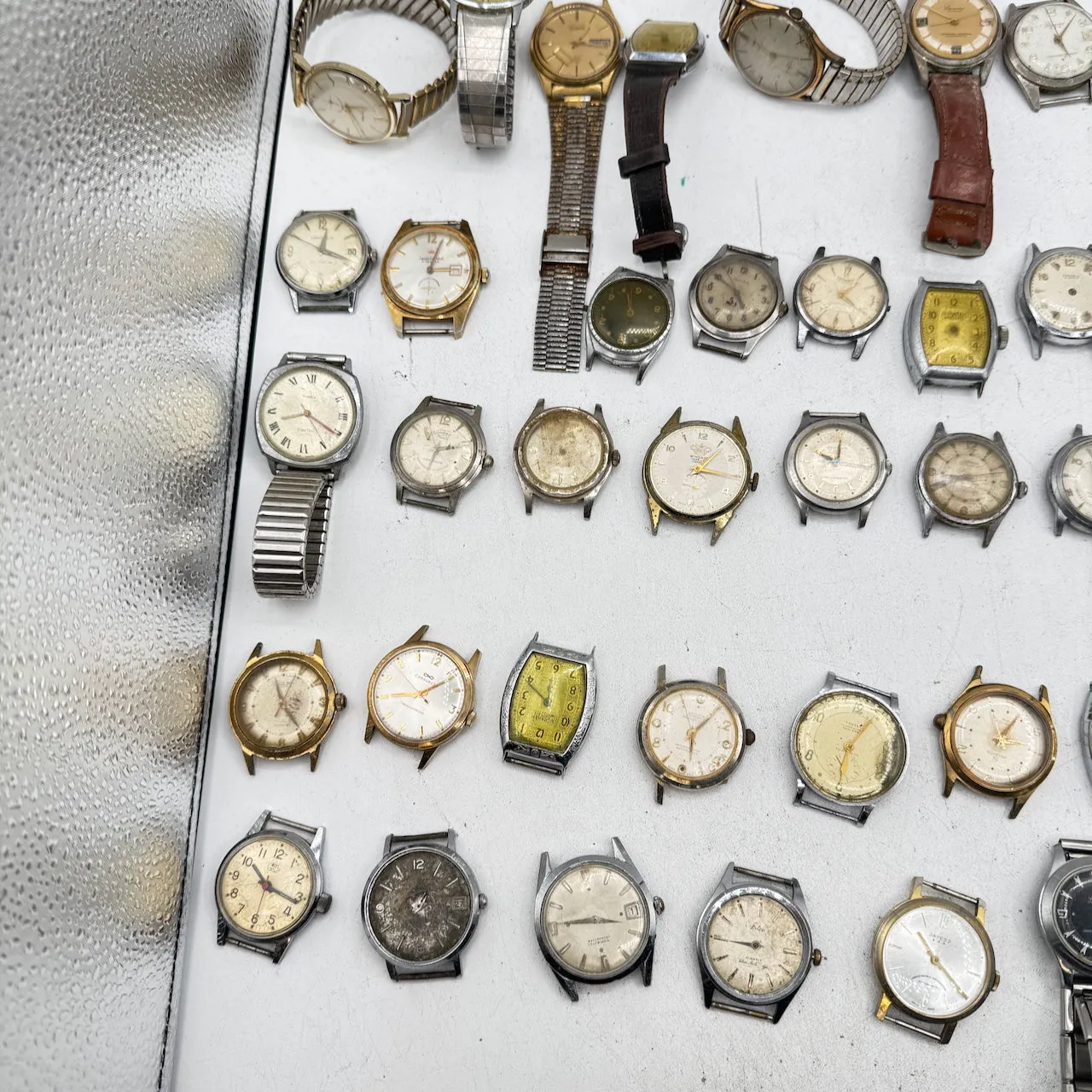 Vintage Junghans, Helbros, Timex, etc. Lot of 50 Men's Mechanical Wristwatch 8