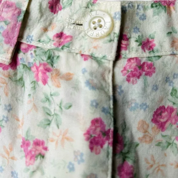 Vintage Lauren Ralph Lauren Sweet Floral Print High Waisted Short