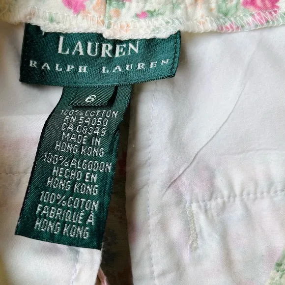 Vintage Lauren Ralph Lauren Sweet Floral Print High Waisted Short