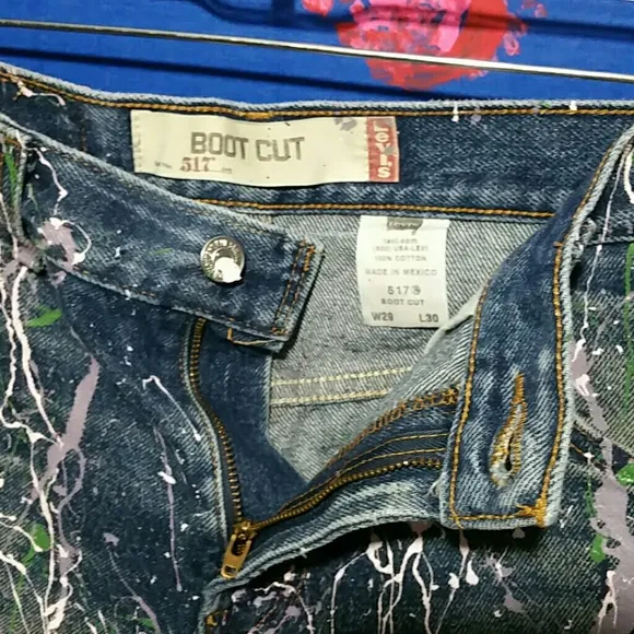 Vintage Levis 517 Cut Off Jean Shorts W29