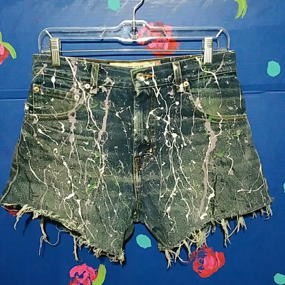 Vintage Levis 517 Cut Off Jean Shorts W29