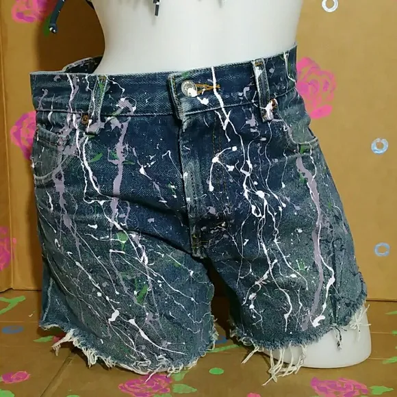 Vintage Levis 517 Cut Off Jean Shorts W29