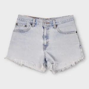 Vintage Levi’s 955 Shorts Size 5‎ Junior 90’s Light Wash High Waisted Distressed