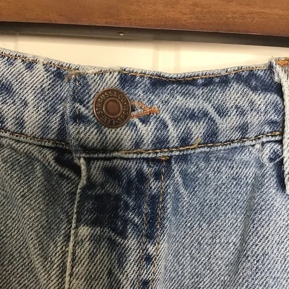 Vintage Levi’s Orange Tab High Rise Denim Cut Off Shorts.