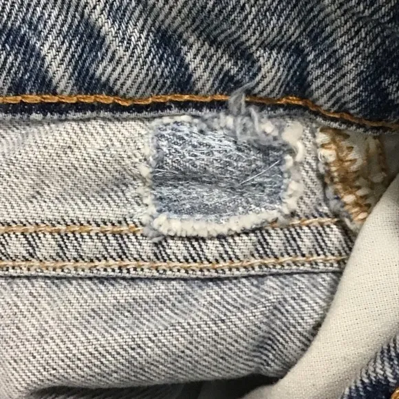 Vintage Levi’s Orange Tab High Rise Denim Cut Off Shorts.