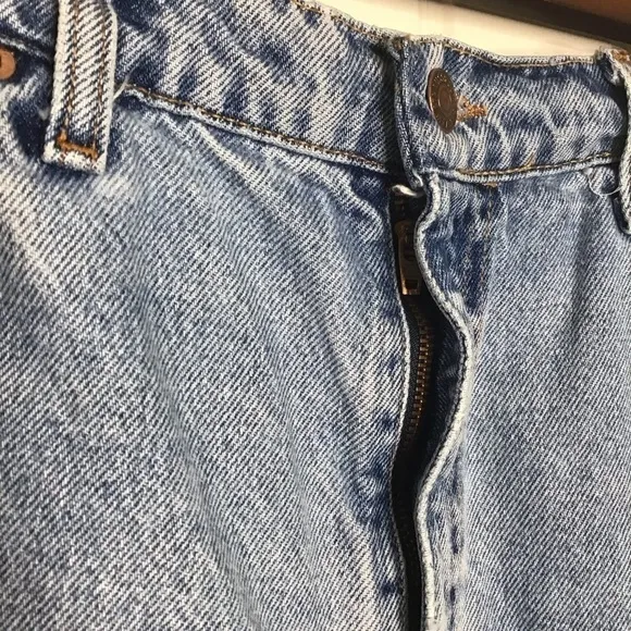 Vintage Levi’s Orange Tab High Rise Denim Cut Off Shorts.
