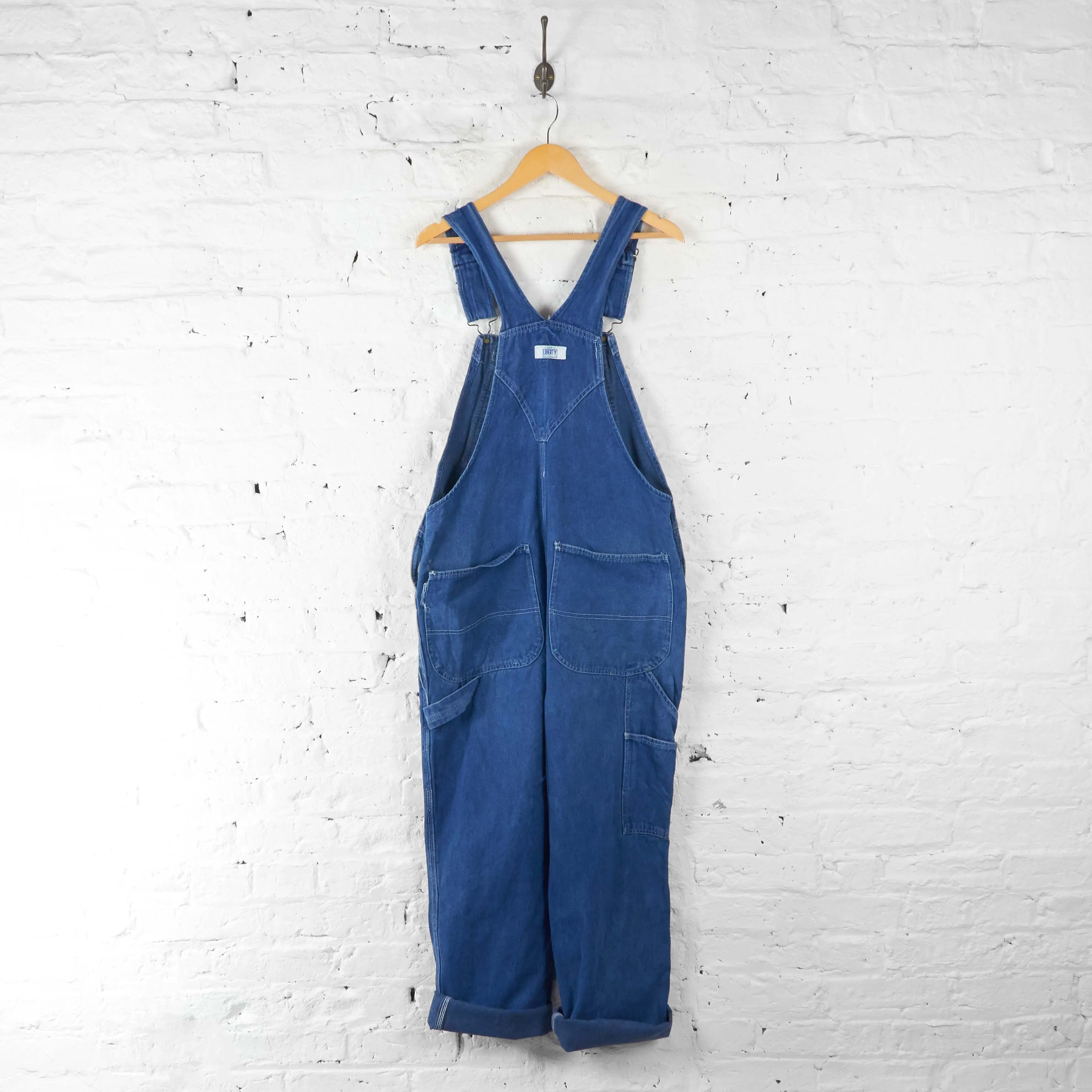 Vintage Liberty Denim Dungarees - Blue - XL