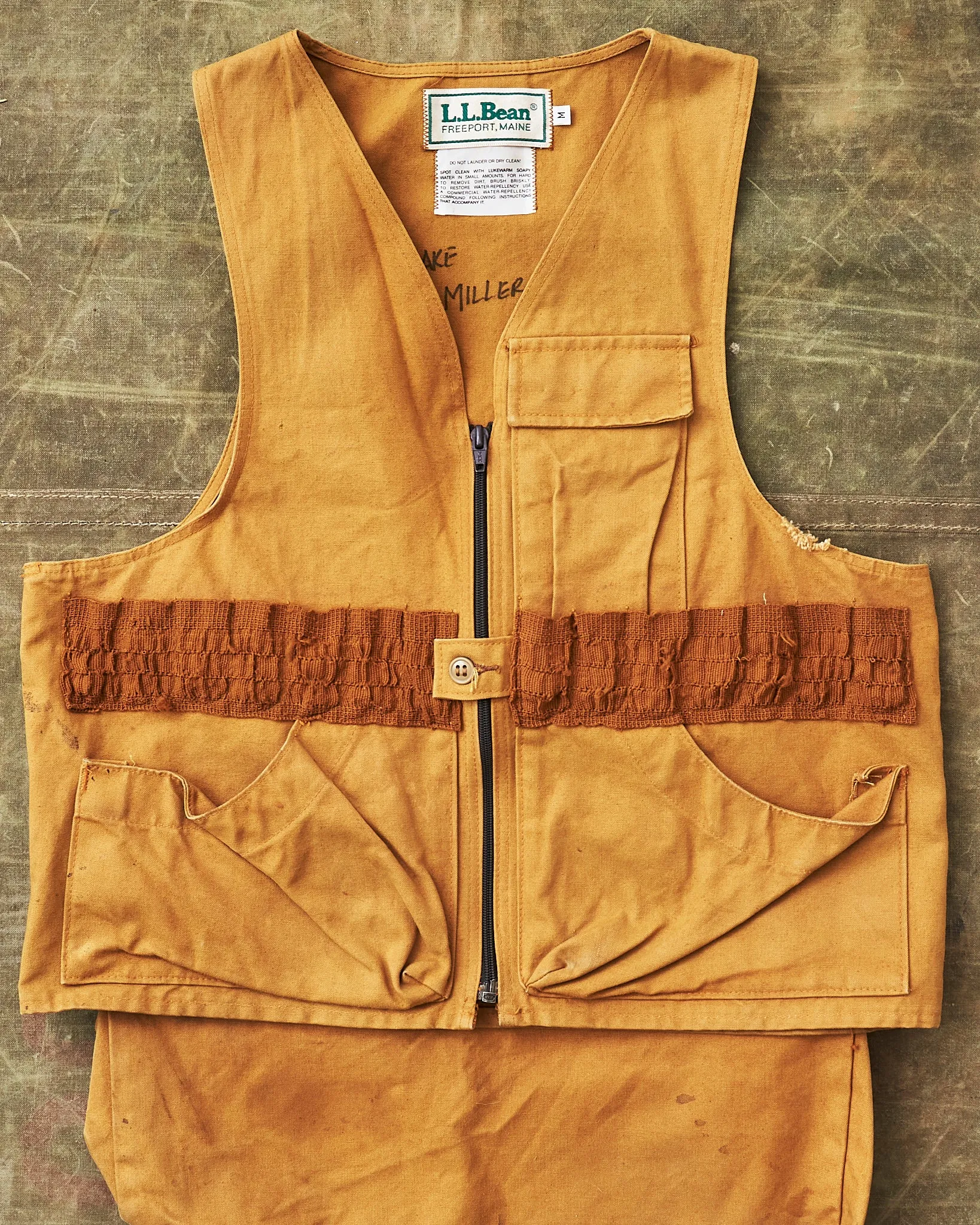 Vintage L.L.Bean 80's Hunting Vest Duck Canvas Size M