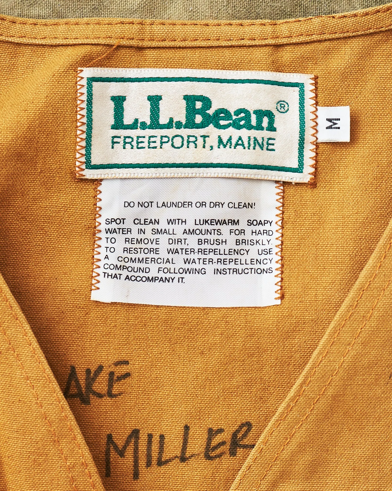 Vintage L.L.Bean 80's Hunting Vest Duck Canvas Size M