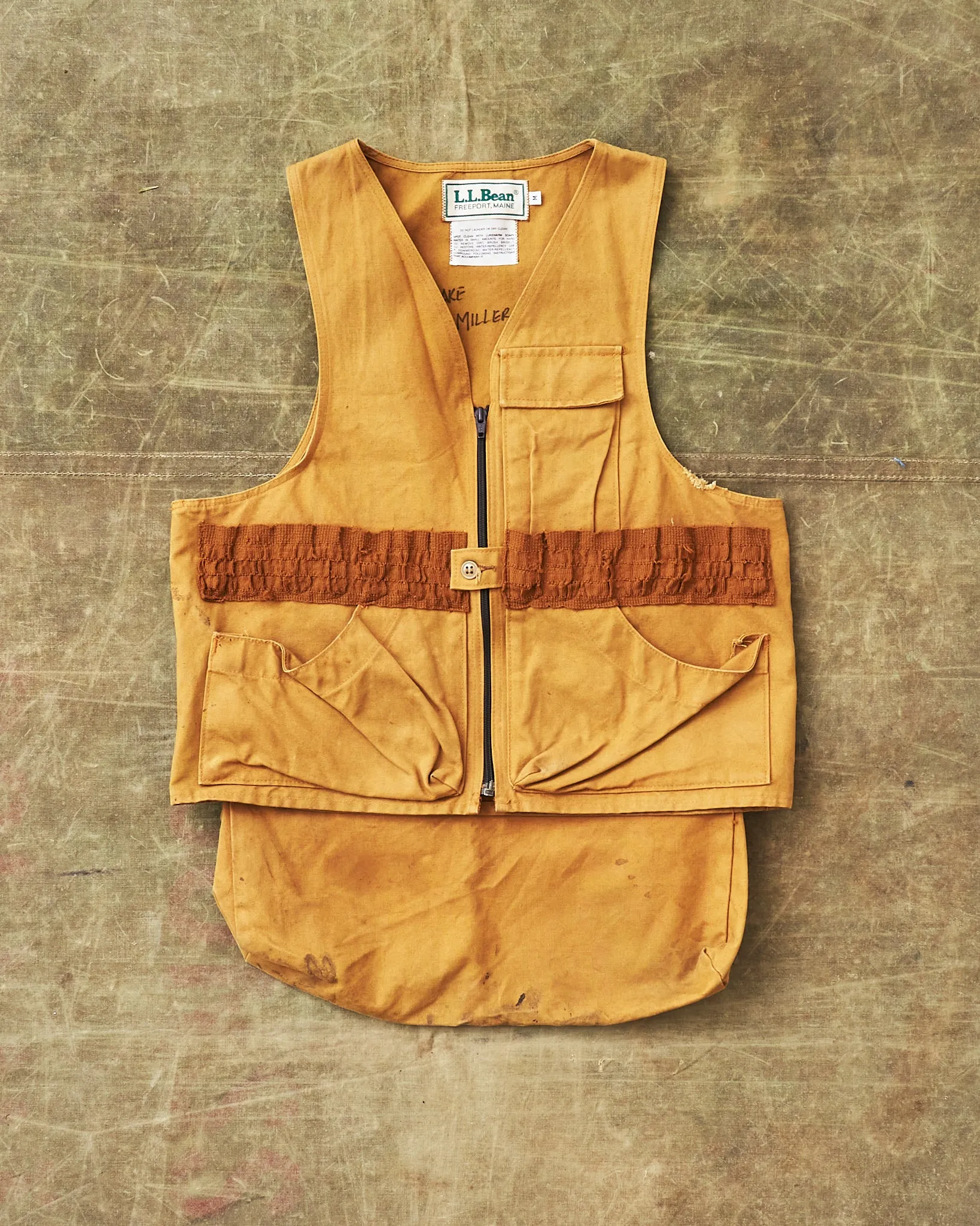 Vintage L.L.Bean 80's Hunting Vest Duck Canvas Size M