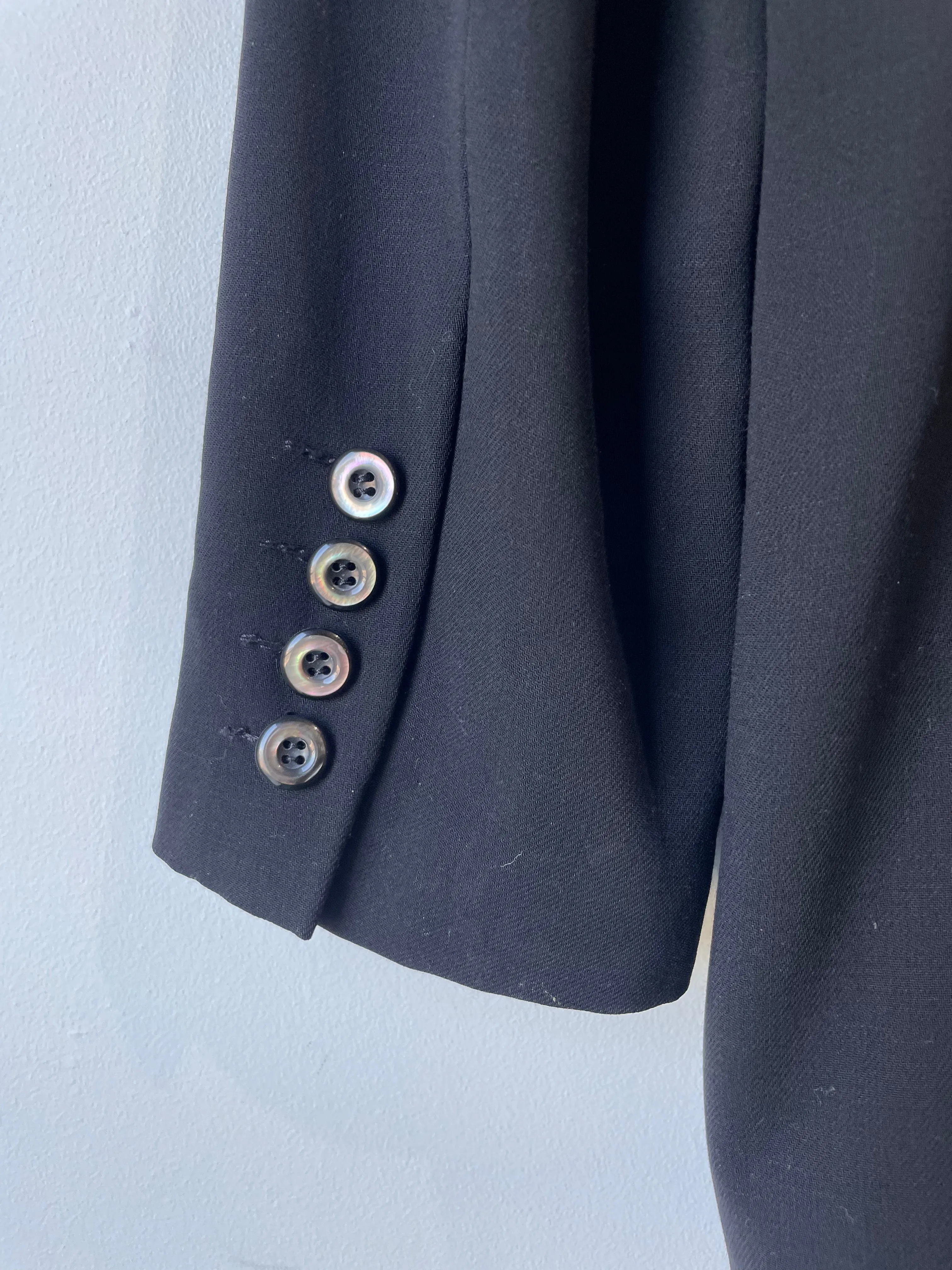 Vintage Matsuda Black Lightweight Wool Blazer