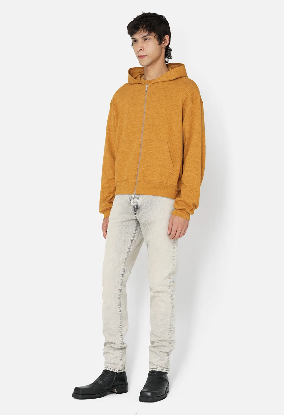 Vintage Melange Full Zip / Mustard