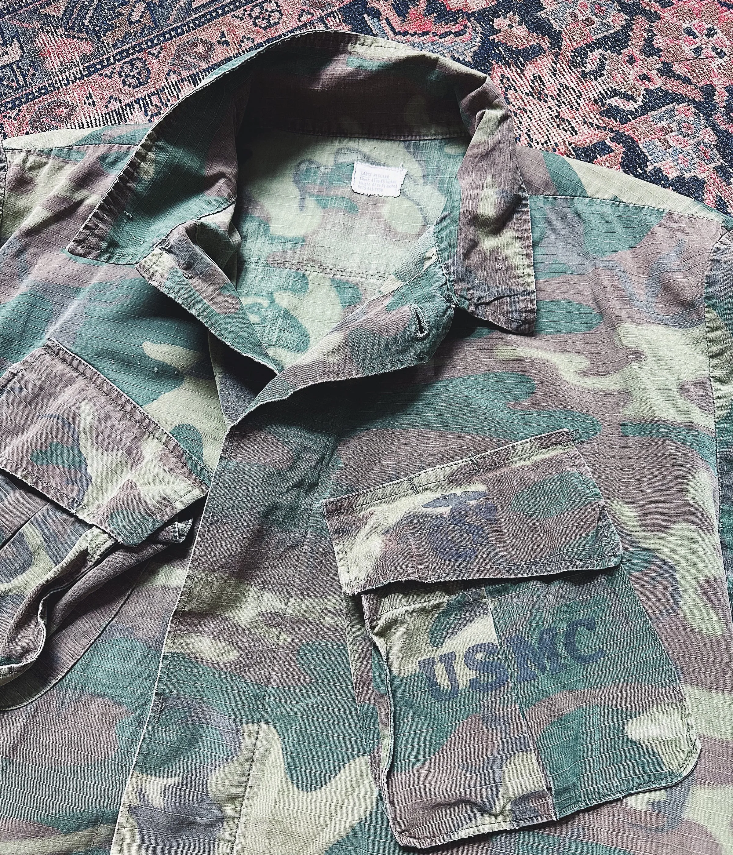 Vintage Military Camo Jungle Jacket