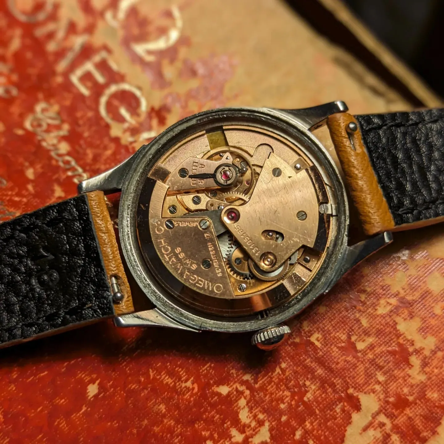 Vintage Omega Honeycomb Waffle Dial