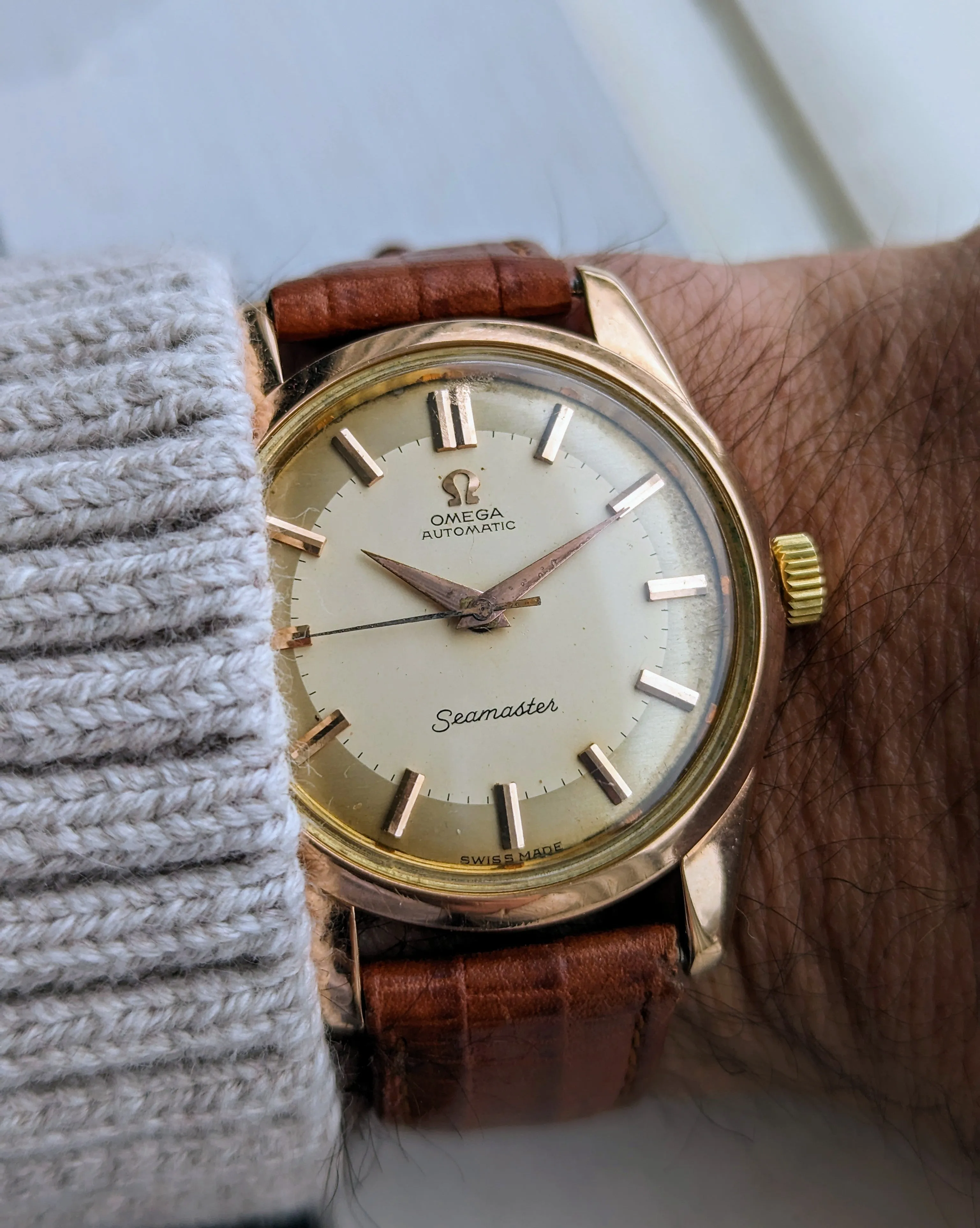 Vintage Omega Seamaster 2975 - 18kt Solid Rose Gold