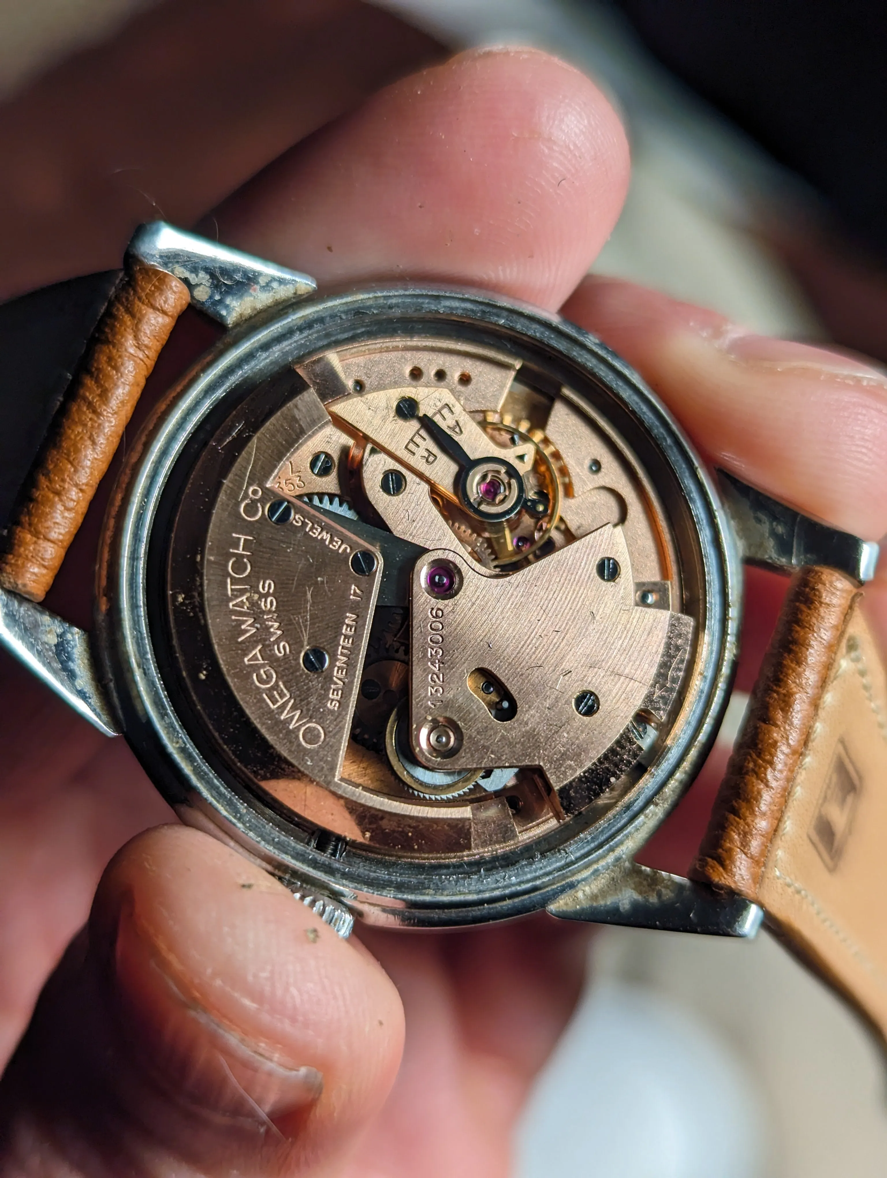 Vintage Omega Seamaster Calendar 2627 Waffle Dial