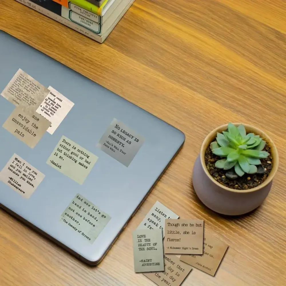 Vintage Quotes Stickers (60 Stickers)