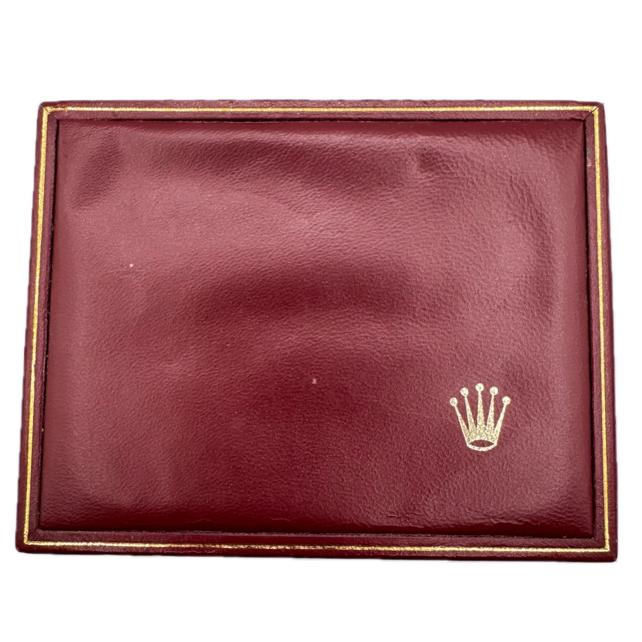 Vintage Rolex 14.00.08 Swimpruf Men's Wristwatch Box Red Leather, Felt, Velvet