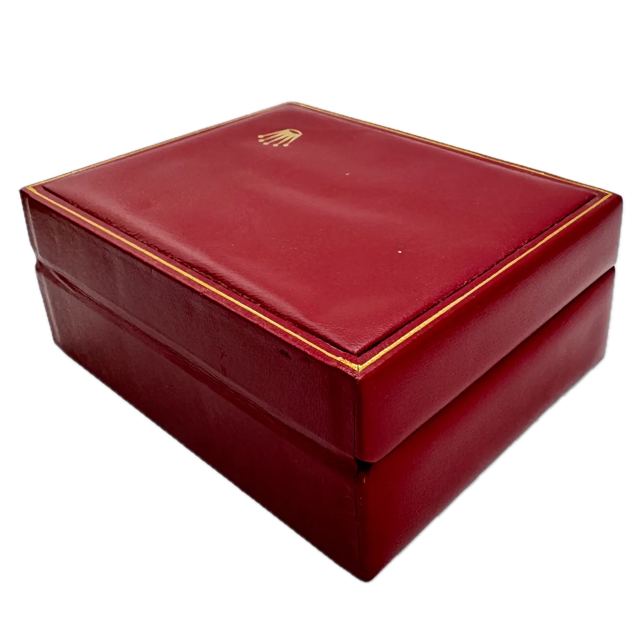 Vintage Rolex 14.00.08 Swimpruf Men's Wristwatch Box Red Leather, Felt, Velvet