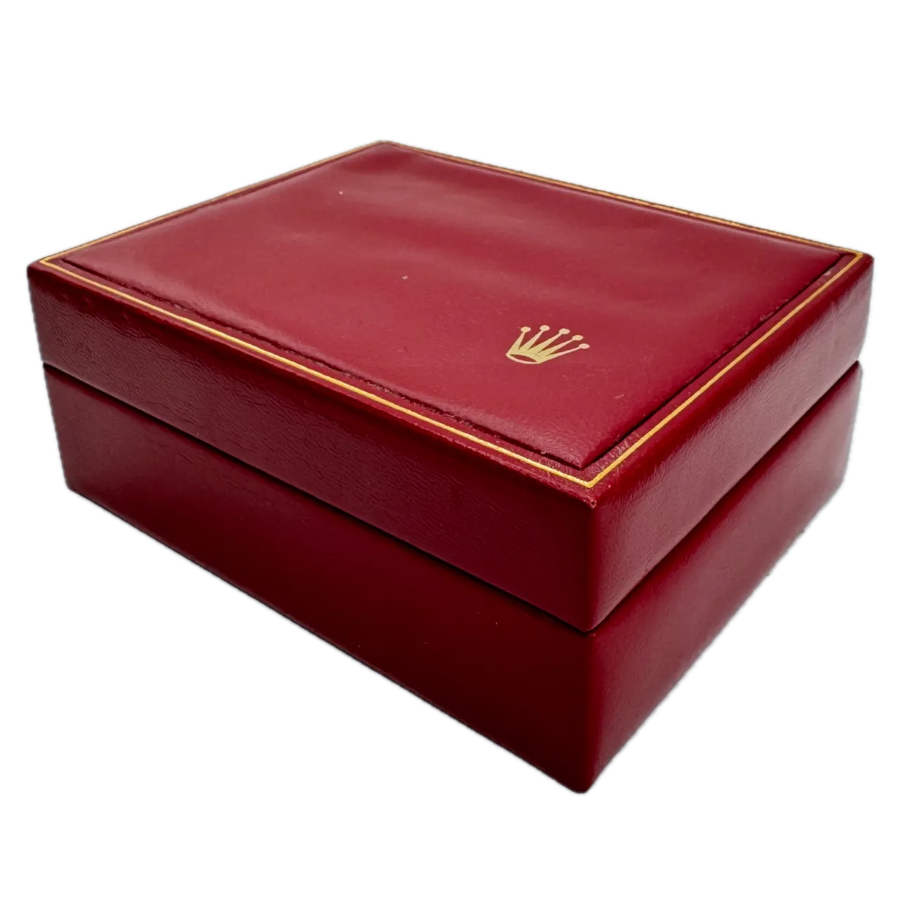 Vintage Rolex 14.00.08 Swimpruf Men's Wristwatch Box Red Leather, Felt, Velvet