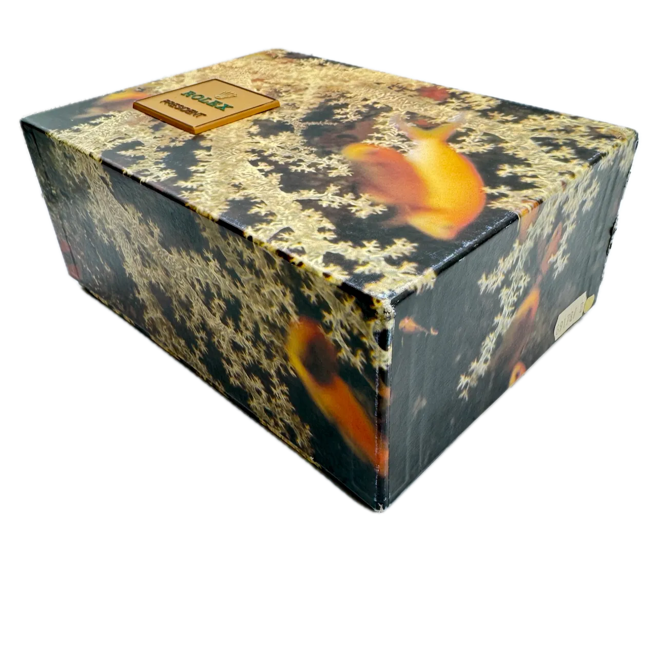 Vintage Rolex 60.01.2 President Tapestry Men's Wristwatch Box Leather & Felt