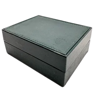 Vintage Rolex 67.00.03 Men's Wristwatch Box Swiss Green Leather & Wood w/ Cover