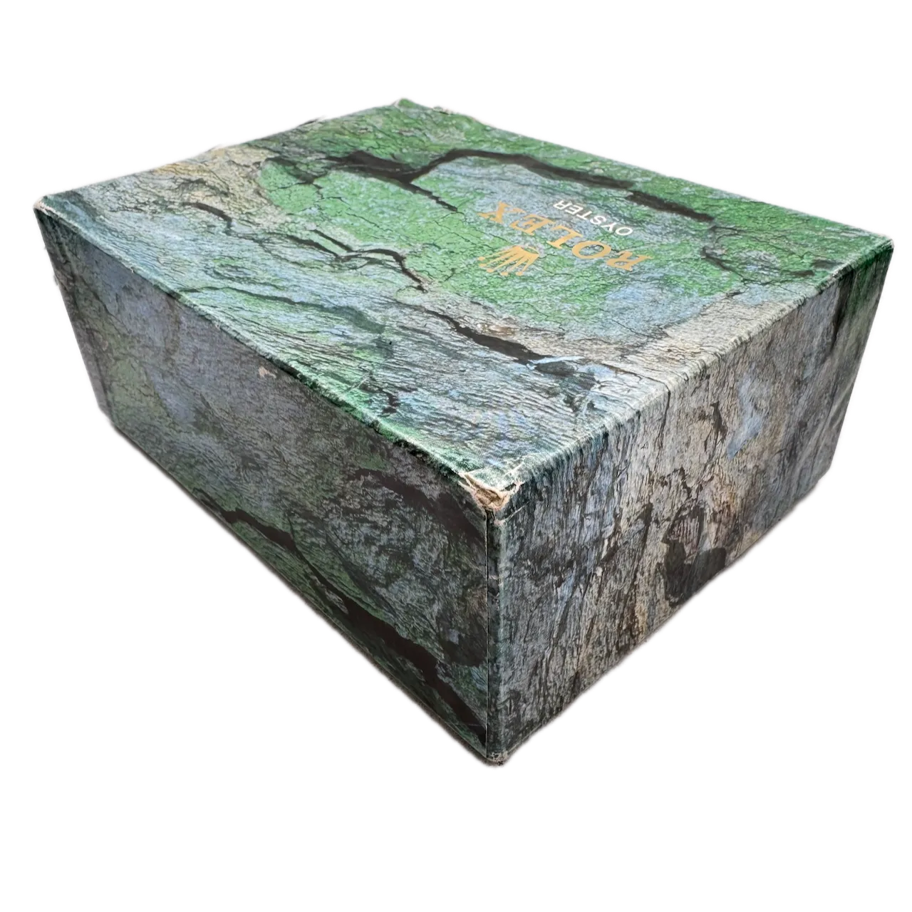 Vintage Rolex 68.00.06 Men's Wristwatch Box Swiss Green Leather & Woodw/ Pillow