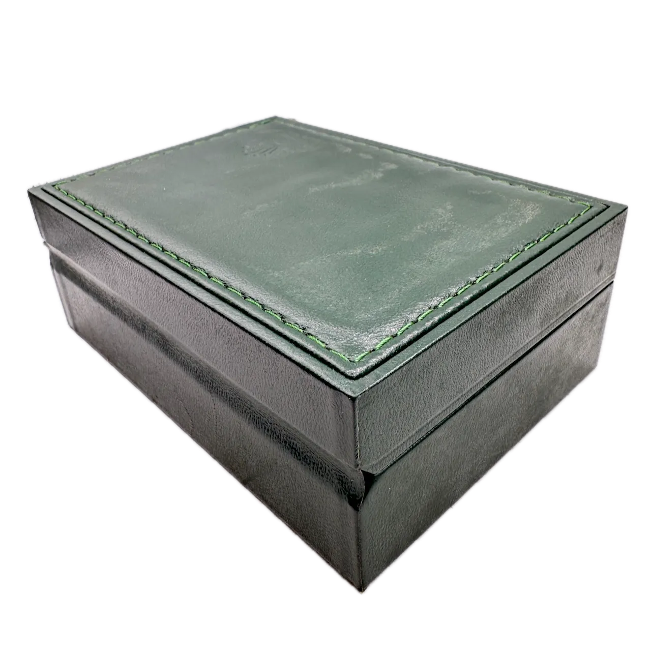 Vintage Rolex 68.00.2 Men's Wristwatch Box Swiss Green Leather & Woodw/ Pillow