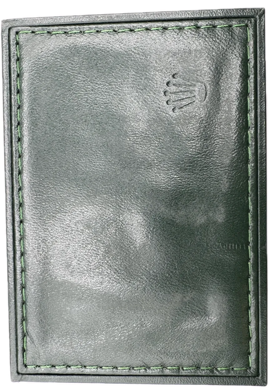 Vintage Rolex 68.00.2 Men's Wristwatch Box Swiss Green Leather & Woodw/ Pillow