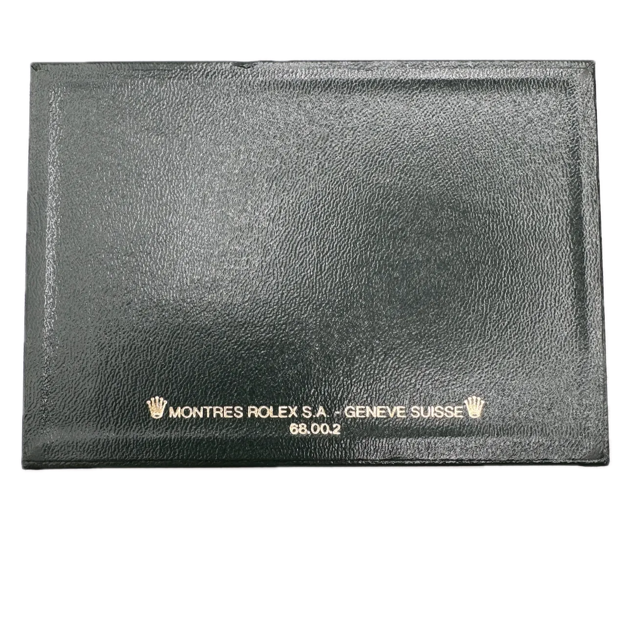 Vintage Rolex 68.00.2 Men's Wristwatch Box Swiss Made Green Leather & Wood