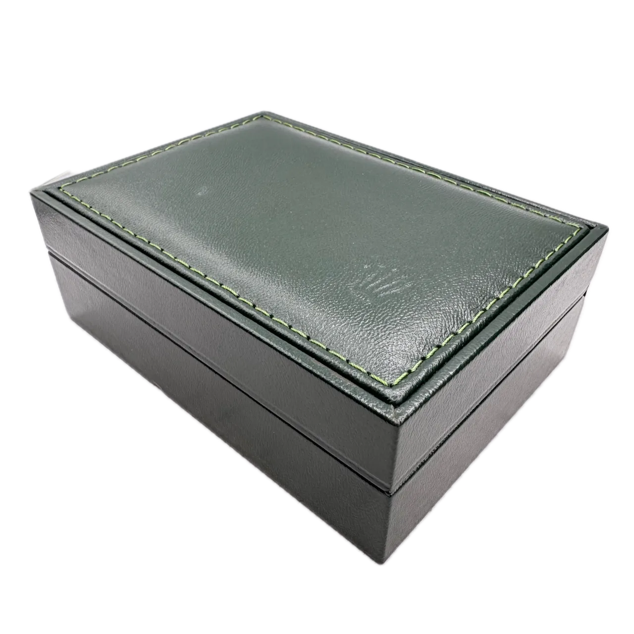 Vintage Rolex 68.00.2 Men's Wristwatch Box Swiss Made Green Leather & Wood