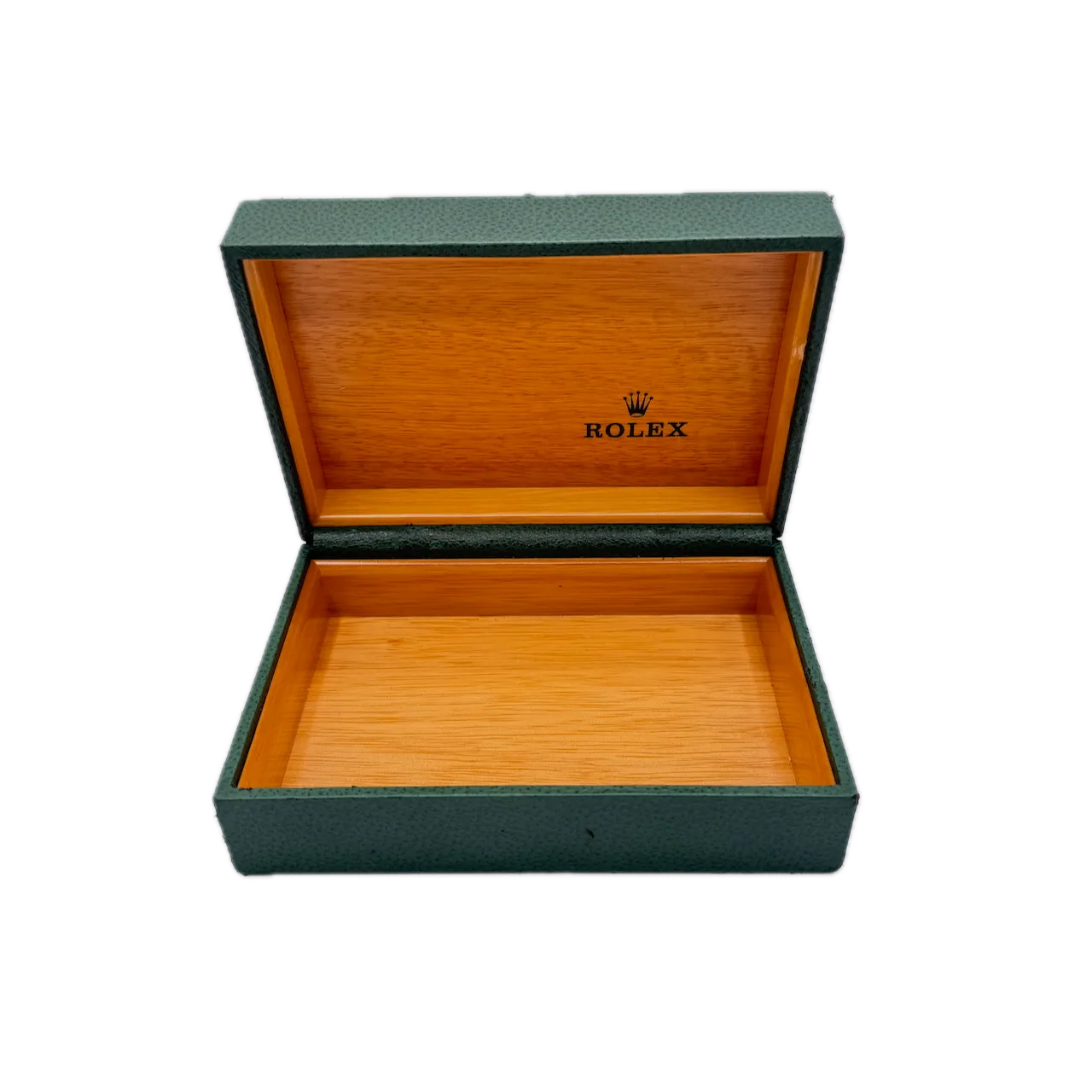 Vintage Rolex 68.00.71 Men's Wristwatch Box Swiss Made Green Leather & Wood