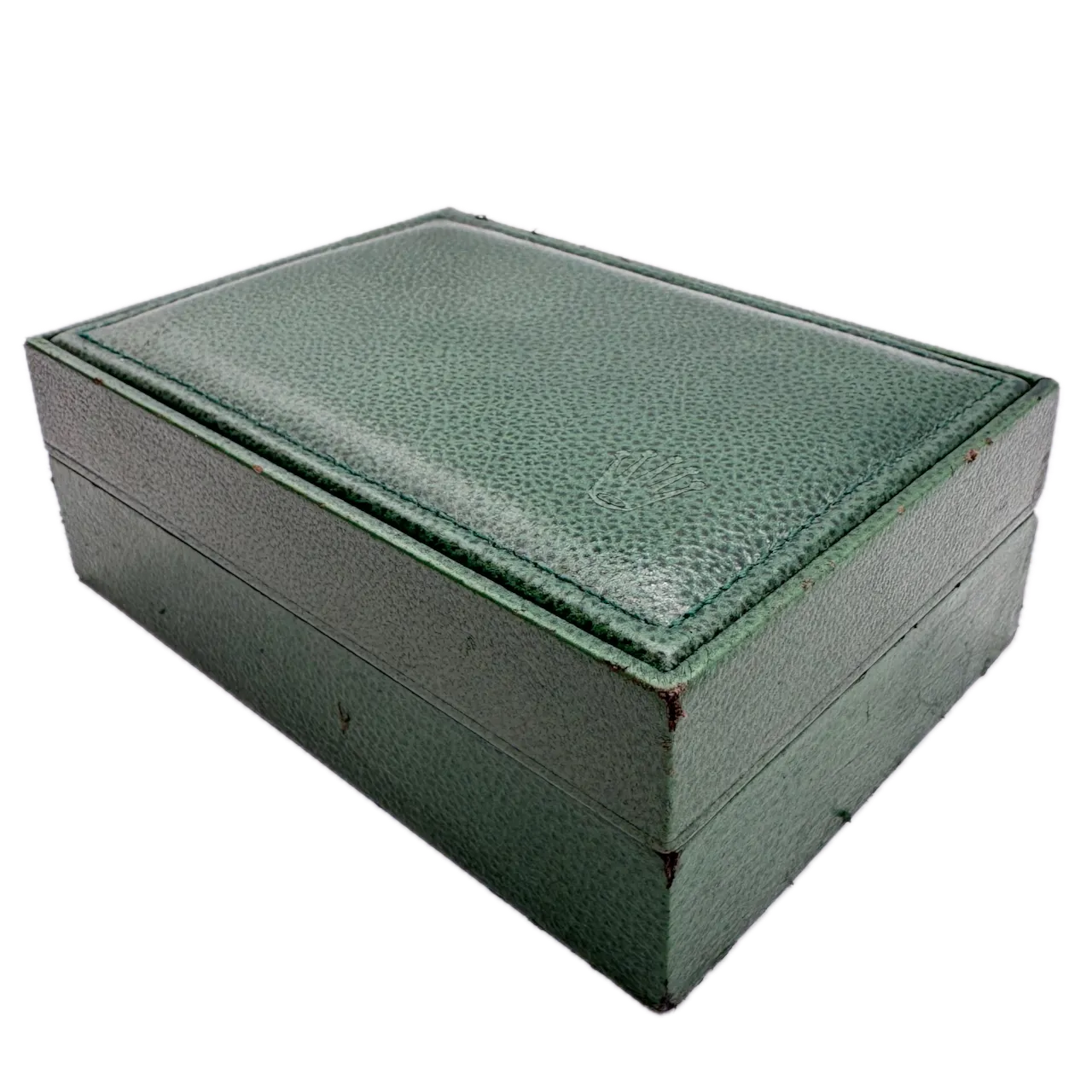 Vintage Rolex 68.00.71 Men's Wristwatch Box Swiss Made Green Leather & Wood