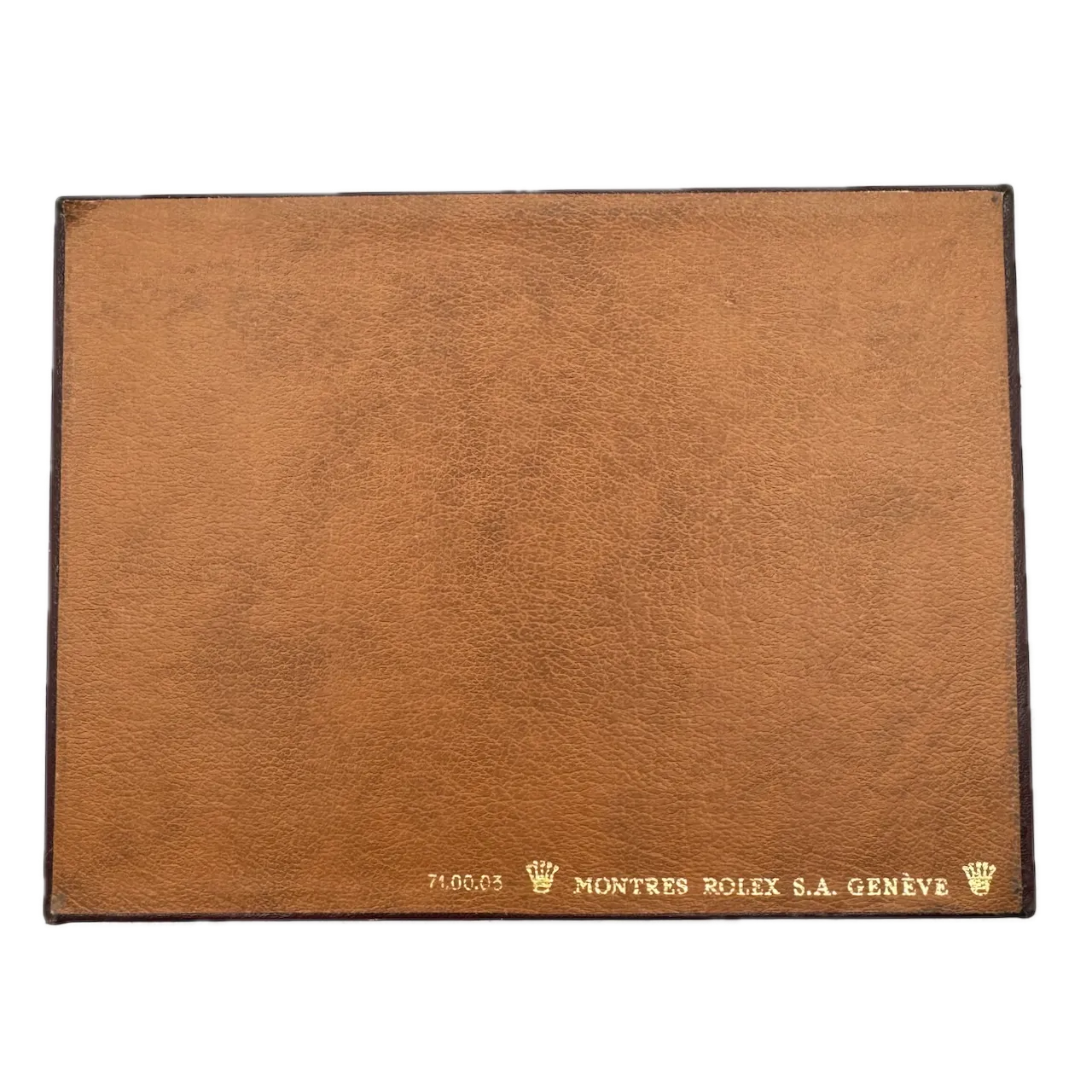 Vintage Rolex 71.00.03 President Men's Wristwatch Box Swiss Brown Leather & Wood