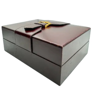 Vintage Rolex 71.00.03 President Men's Wristwatch Box Swiss Brown Leather & Wood
