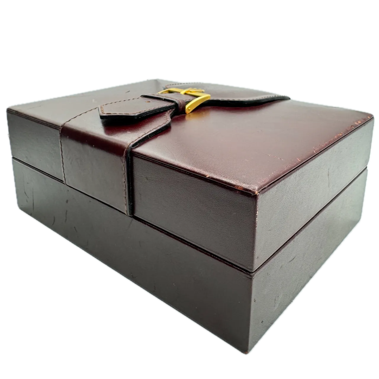 Vintage Rolex 71.00.03 President Men's Wristwatch Box Swiss Brown Leather & Wood