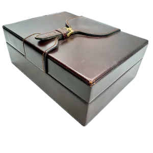 Vintage Rolex 71.00.04 Day Date Men's Wristwatch Box Swiss Brown Leather & Wood