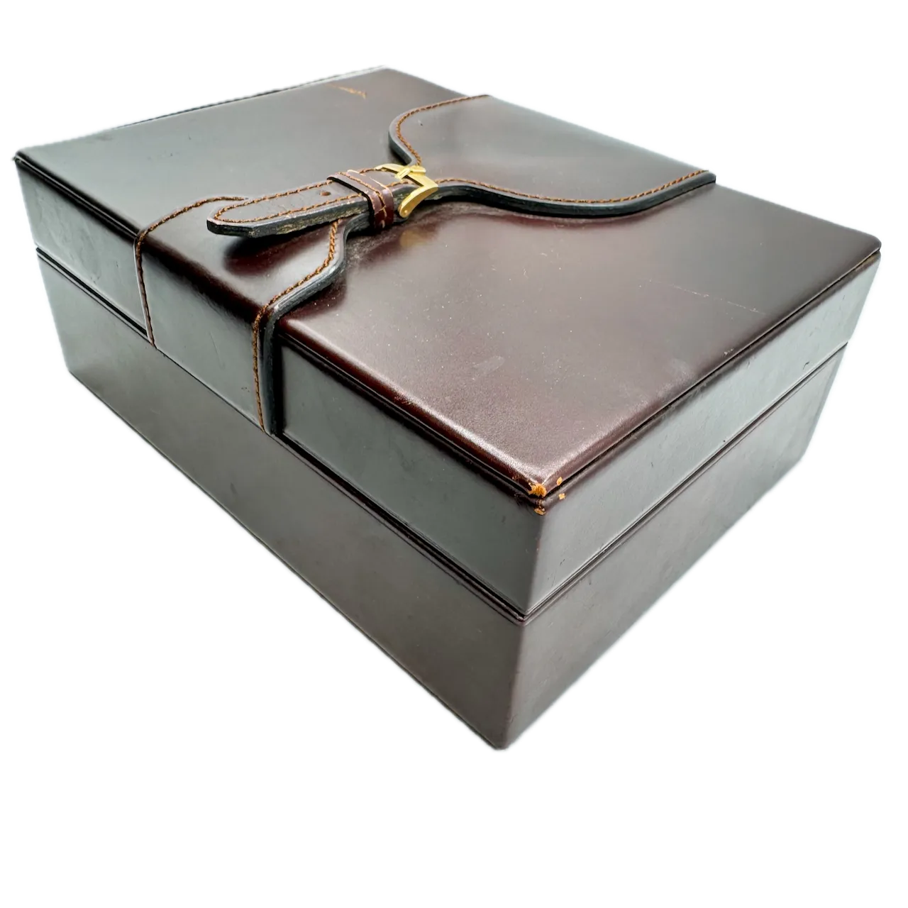 Vintage Rolex 71.00.04 Day Date Men's Wristwatch Box Swiss Brown Leather & Wood