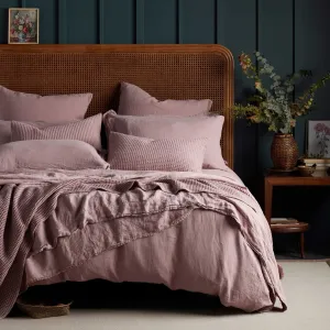Vintage Rose Pure Linen Duvet Cover