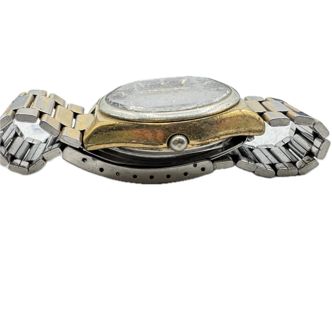 Vintage Seiko 4823-8039 SQ 3003 Day Date Men's Quartz Wristwatch Gold Tone