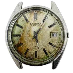 Vintage Seiko 7005-8020 Sunburst Date Men's Automatic Wristwatch 7005A Steel