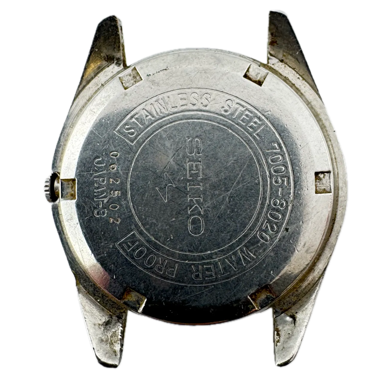 Vintage Seiko 7005-8020 Sunburst Date Men's Automatic Wristwatch 7005A Steel