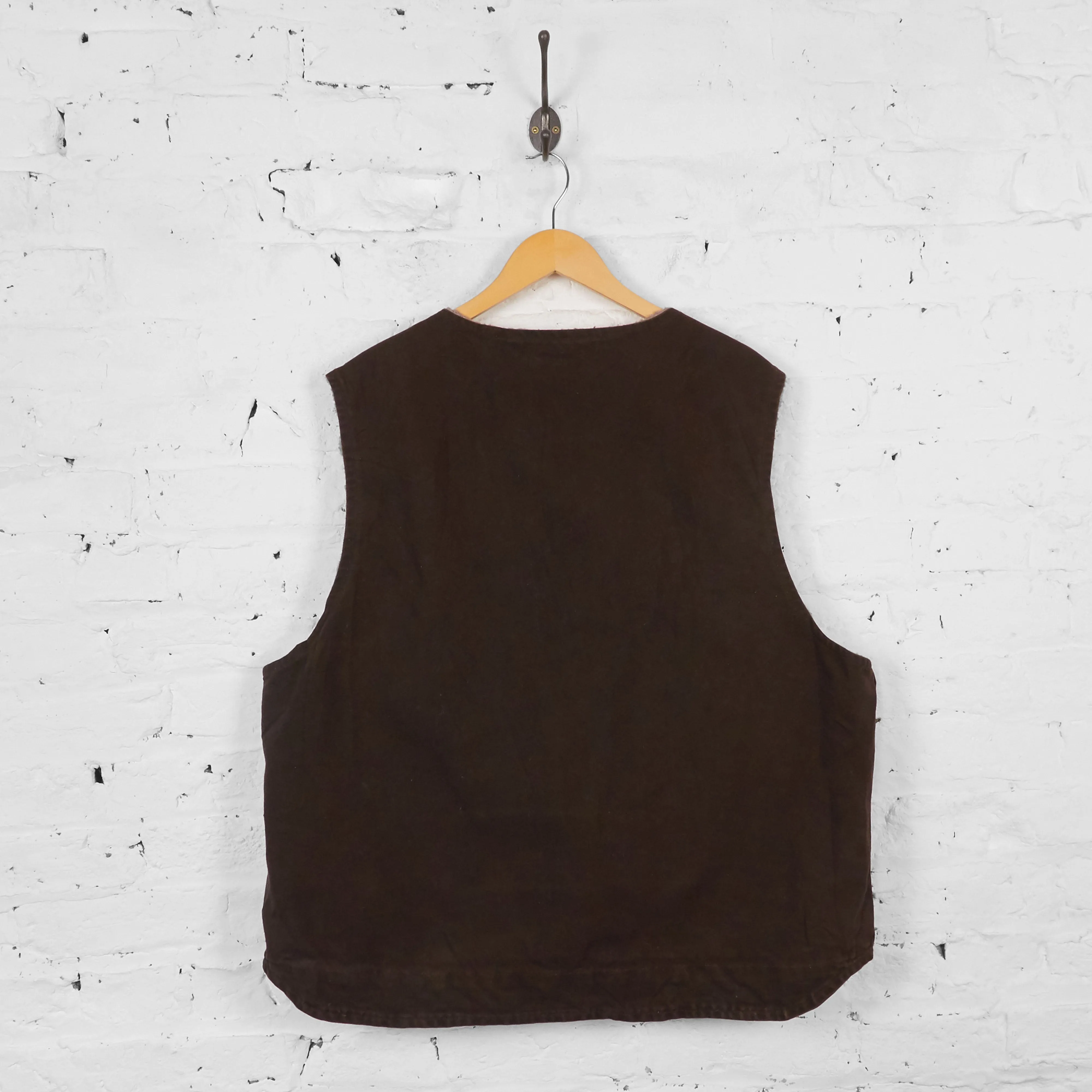 Vintage Sleeveless Carhartt Gilet - Brown - XXL