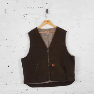 Vintage Sleeveless Carhartt Gilet - Brown - XXL