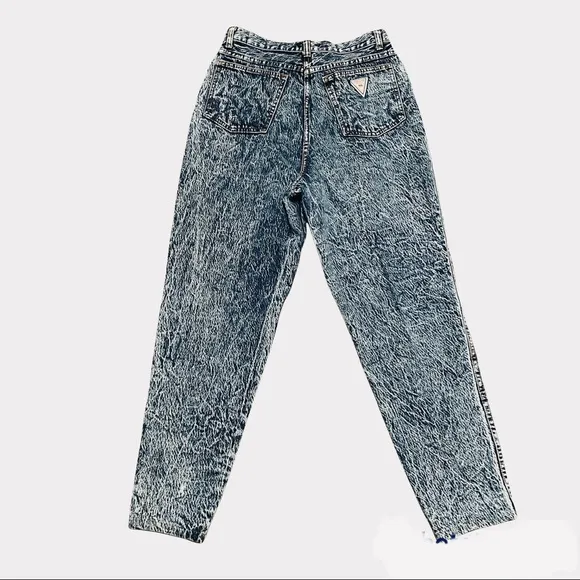 Vintage Stefano High Rise Acid Washed Jeans