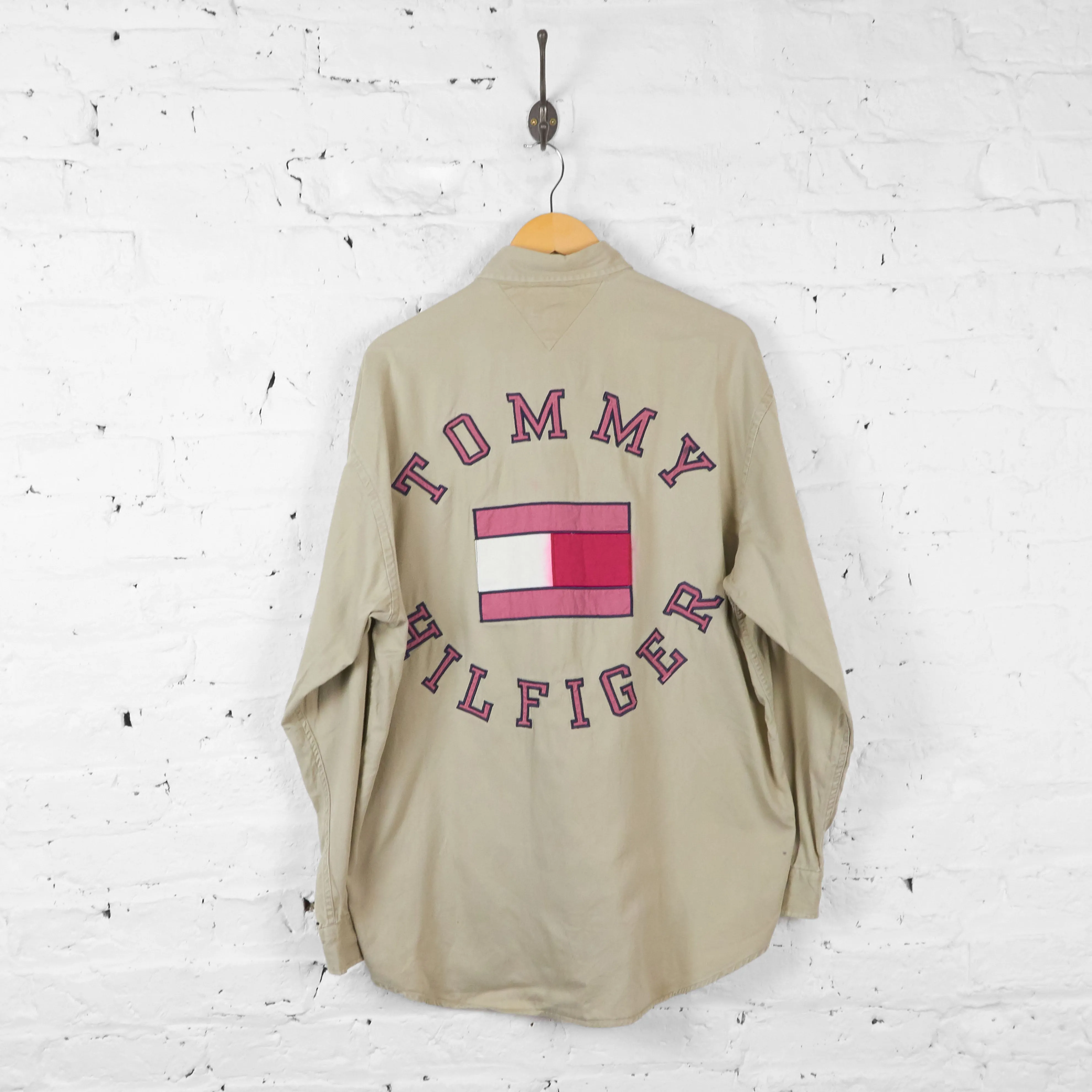 Vintage Tommy Hilfiger Shirt - Cream - M