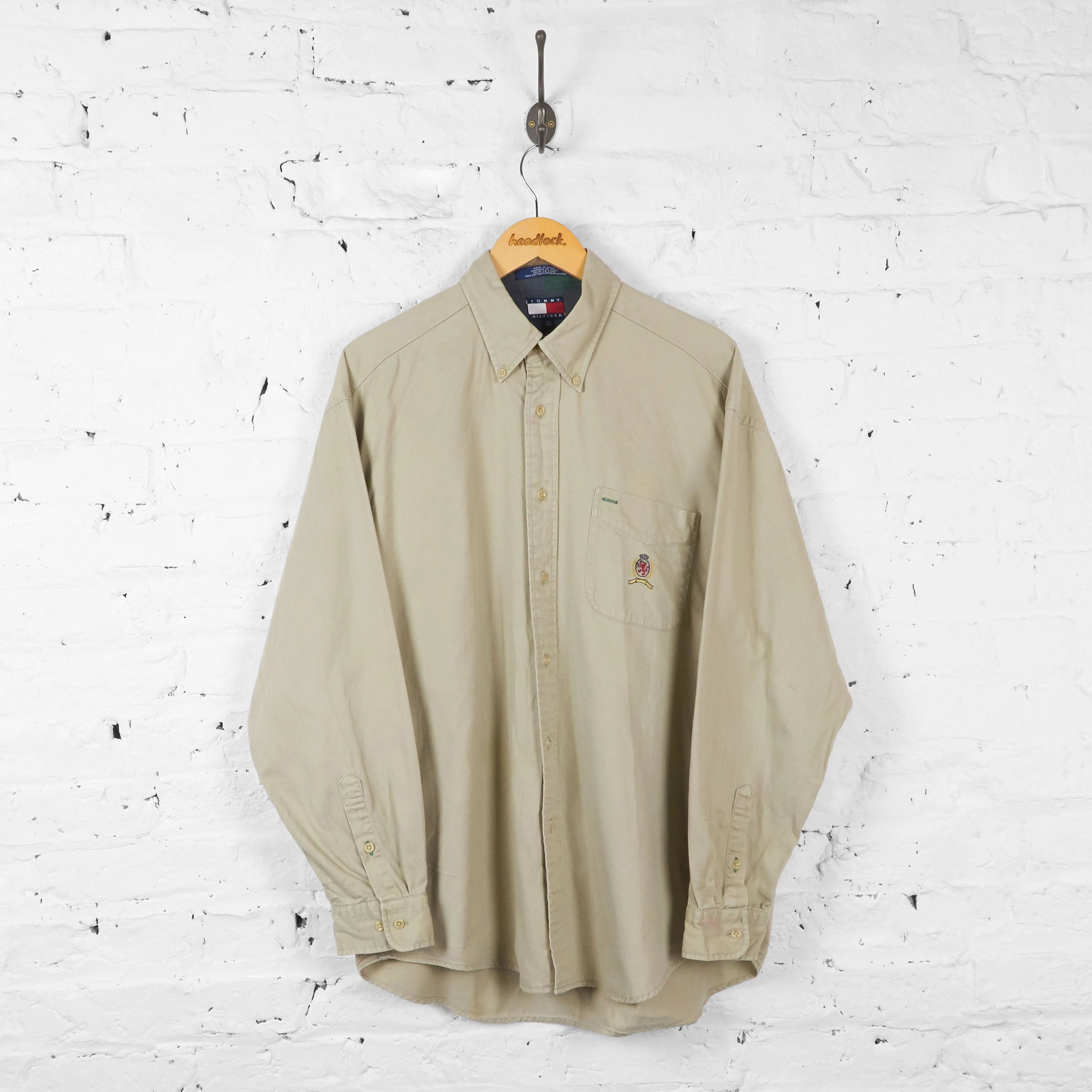 Vintage Tommy Hilfiger Shirt - Cream - M