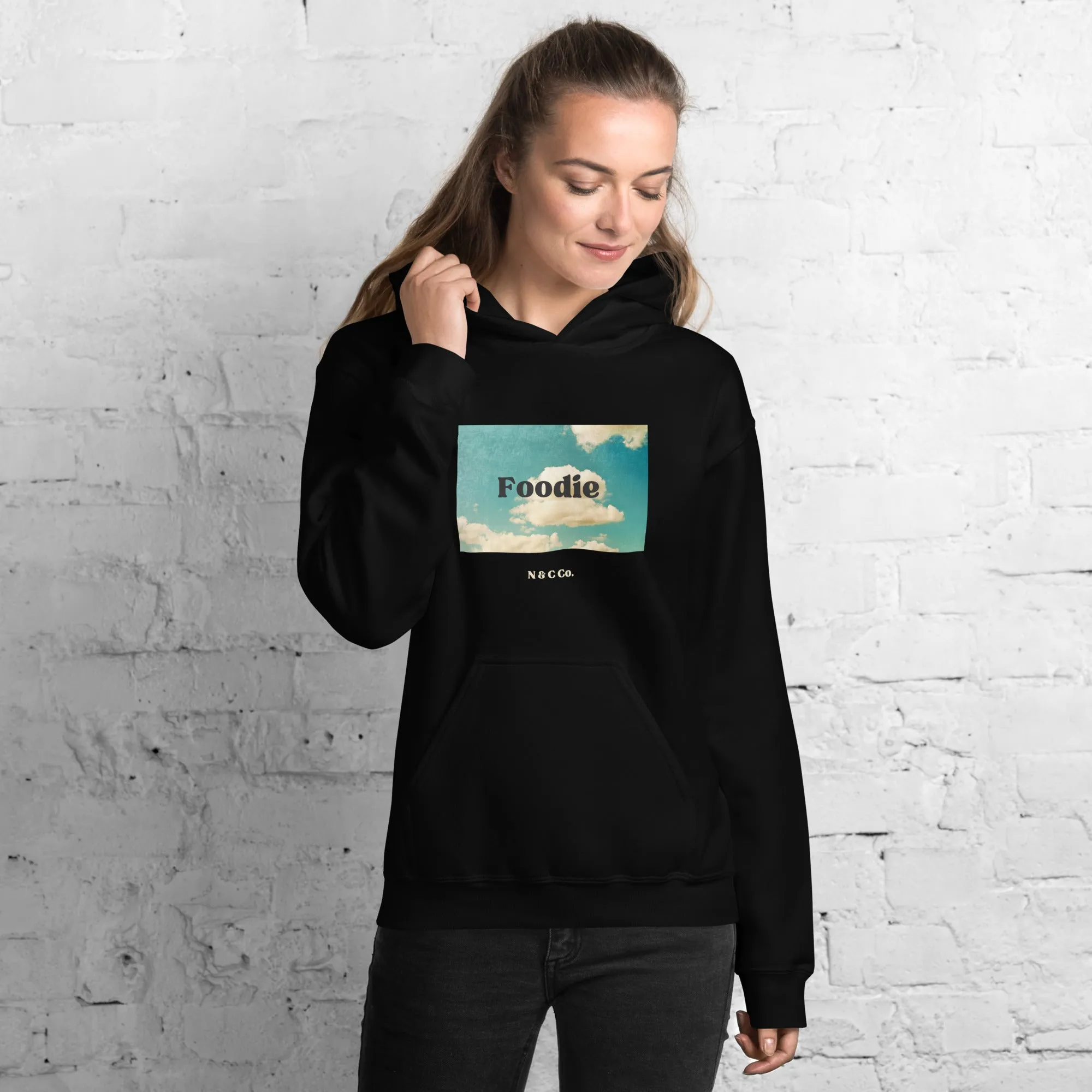 Vintage Unisex Foodie in the Clouds Hoodie