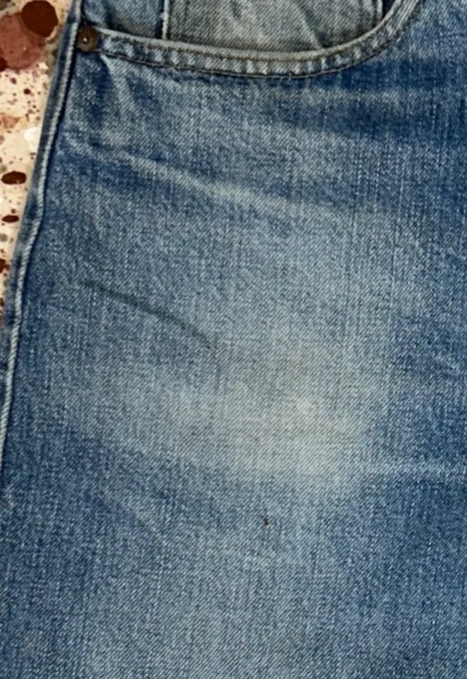 Vintage USA Made Levi 505 Talon Zip Premium Wash Denim Jeans (JYJ0424-184)