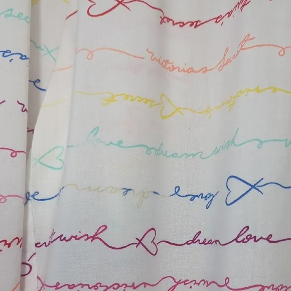 Vintage Victoria's Secret Angel Rainbow Pajama Set 2 PC 2000's Y2K RARE Medium